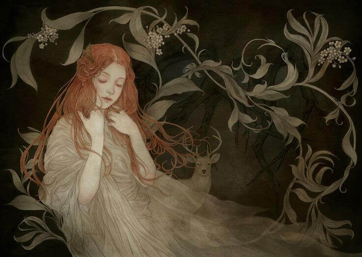 Kvinde omgivet af plante har valgt at tilgive gerningsmanden for at komme videre med sit liv