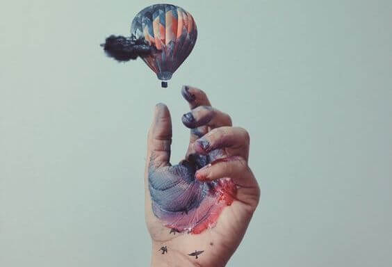 Luftballon med maling