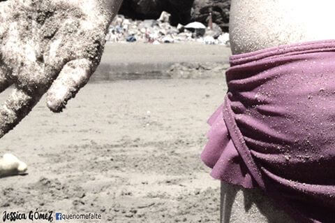 grønne badedragts pige