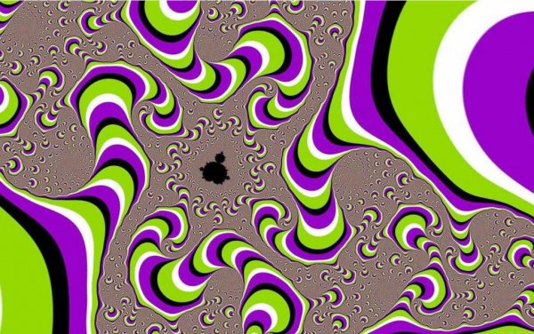Spiral af mønstre illustrerer fakta om hjernen