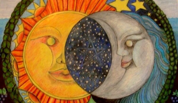 Månen og solen