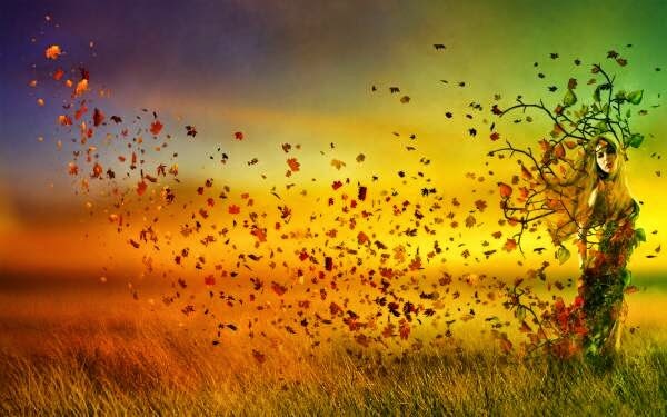 Kvinde bundet til et træ med torne. Alt hvad du gør, siger og tænker er årsagen til hvor du er nu