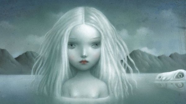 Trist, hvid pige vil ikke føle vrede