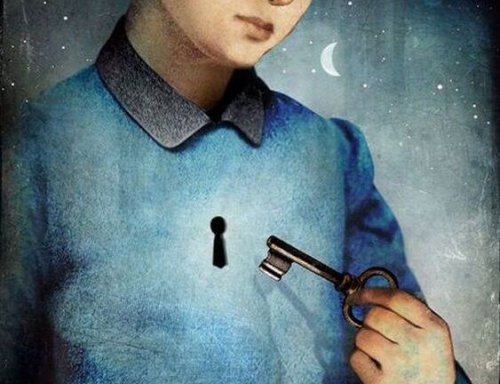 Person låser sit hjerte op