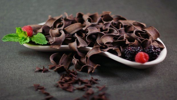 Chokolade på tallerken