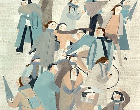 Folkemængde gør det svært at lytte til hinanden på grund af larm