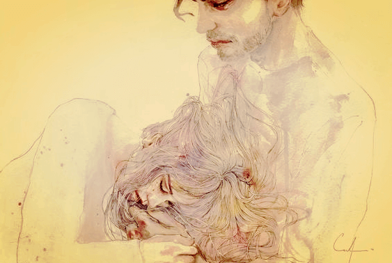 Mand holder ulykkelig kvinde, for hun stoppede aldrig med at elske ham