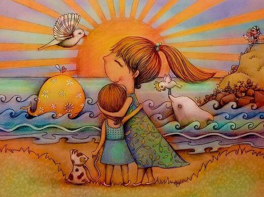 Mor krammer barn og anvender alternative undervisningsmetoder