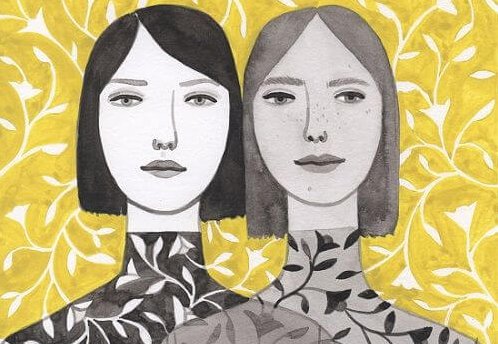 To kvinders ansigter