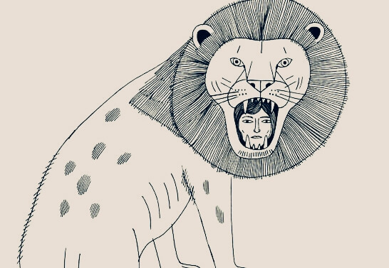Person i løves mund illustrerer giftigt venskab