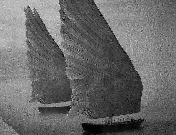 Skibe med vinger som sejl