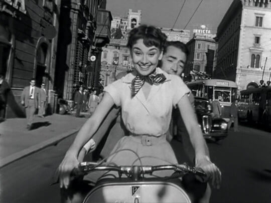 Audrey Hepburn på cykel