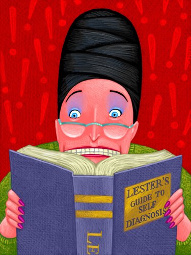 Hypokonder læser om sygdomme