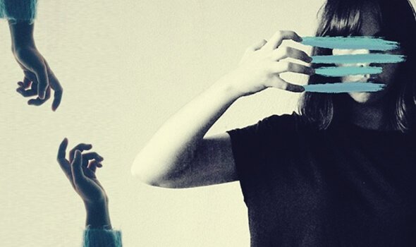 Barn illustrerer rifter i ansigt på grund af barndomstraumer