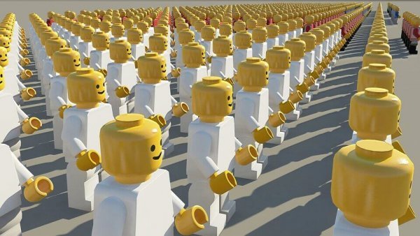 Legomennesker illustrerer socialpsykologi