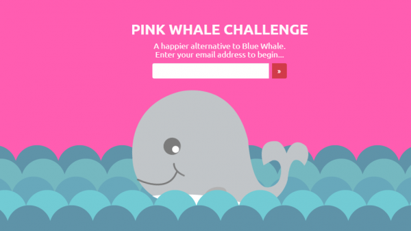Pink hval er modreaktion på spillet Blue Whale