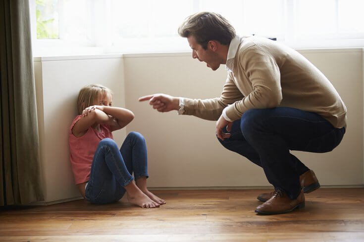 Far råber af datter som eksempel på giftige forældre