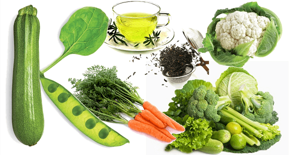 Grøntsager med vitaminer