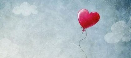 Ballon formet som hjerte