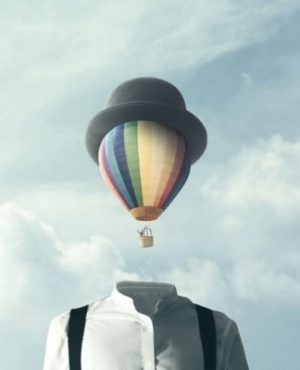 Luftballon som hoved