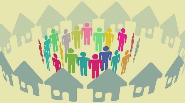 Naboer i bofællesskab