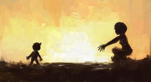 Ild adskiller mor og barn