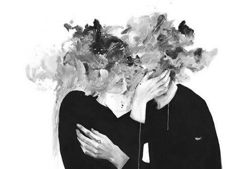 Par med hoved i sky kan ikke glemme kærligheden