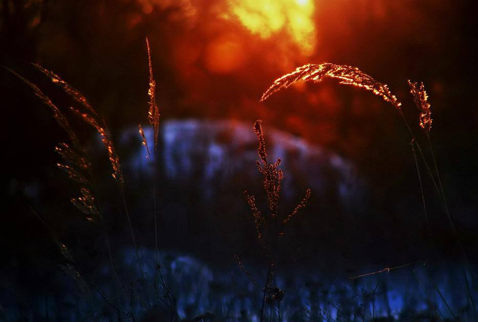 Tusmørke på iskold nat