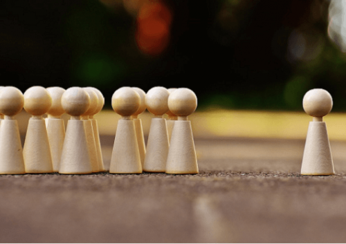 Spillebrikker symboliserer gruppen og individet