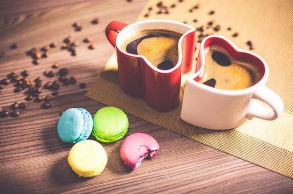 Kaffe og macarons