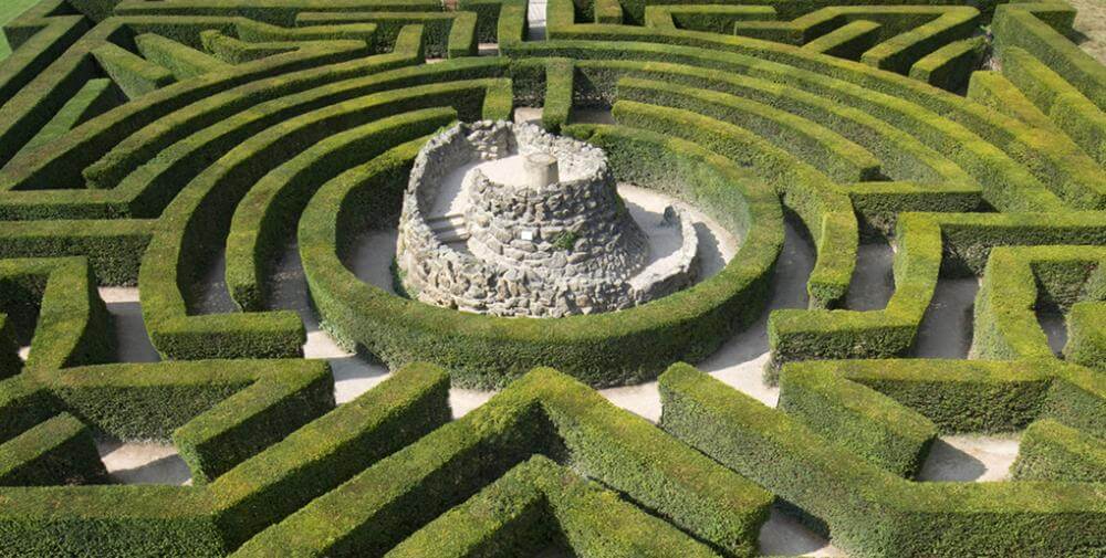 Labyrint af hække