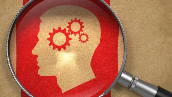 Forstørrelsesglas viser hjernen