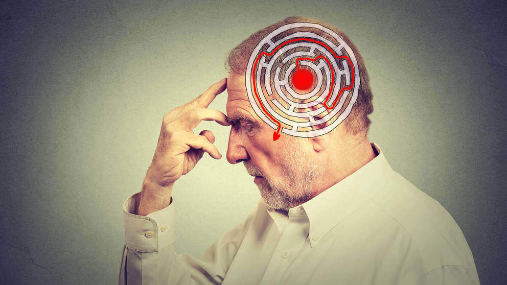 Mand med labyrint tegnet i hjerne lider af anterograd amnesi
