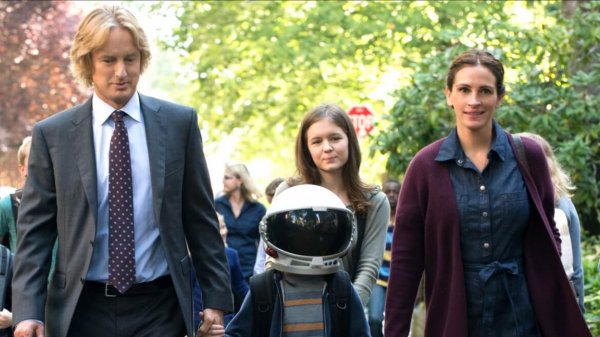 Billede af familien fra filmen, Wonder