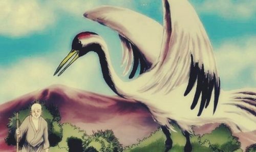 Den gamle mand og tranen