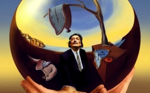 Et malet spejlbillede af Dalí