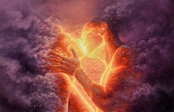 par med ild i kysser