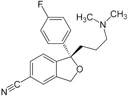 Kemisk formel for Escitalopram