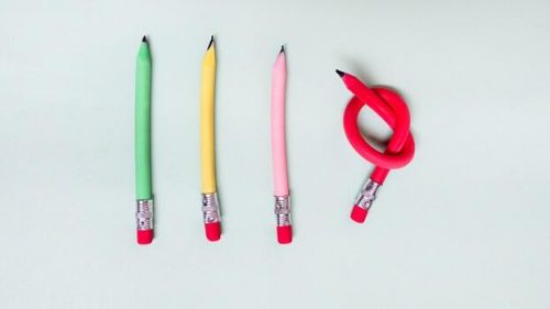 blyanter i fire farver