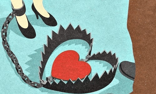 Kærlighed kan være en fælde for forholdsafhængige