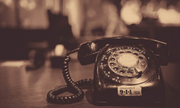 En gammel telefon