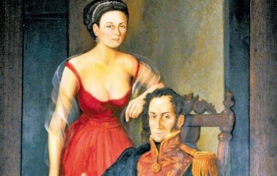 Manuela Sáenz og Simón Bolívar forelskede sig med det samme