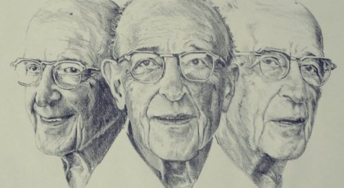 Tegning af Carl Rogers