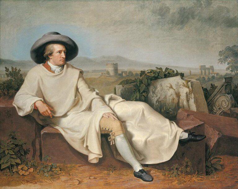maleri af Goethe