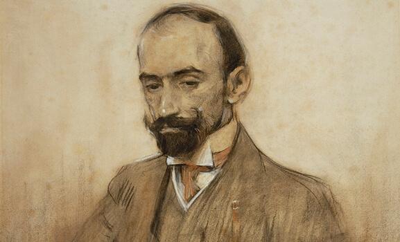 Portræt af Jacinto Benavente.