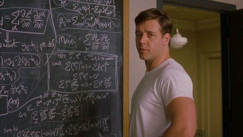 Russell Crowe spiller geniet Nash i A Beautiful Mind