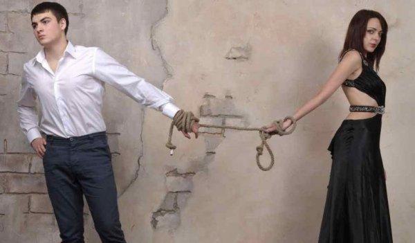 par bundet sammen som symbol for det humane magnetsyndrom