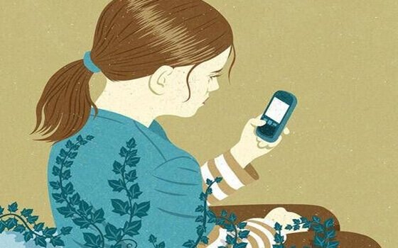 Pige oplever, at de sociale medier fanger os
