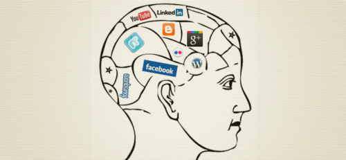 Logoer for sociale medier i hjerne