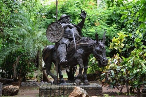 Sancho Panza var Don Quixote's tro væbner